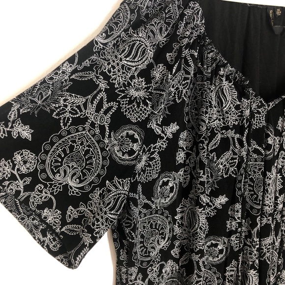Susan Lawrence scoop neck paisley print top - Picture 5 of 5
